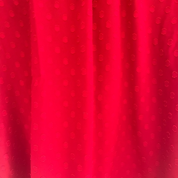 NWOT Loft Bow Ruffle Dot Blouse - Picture 4 of 6